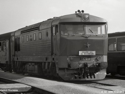  4.X.1980 T 478.1141 po příjezdu do Kroměříže (foto Vl. Procházka)