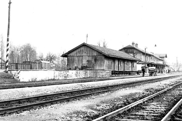  Stanice Bystřice p.H. v 60. letech min. stol. 